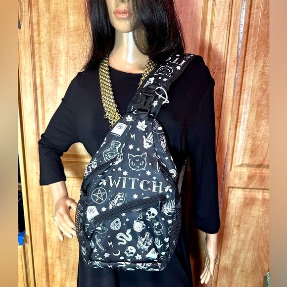Witch Mini Sling Crossbody Backpack Goth New​​​ main image 15